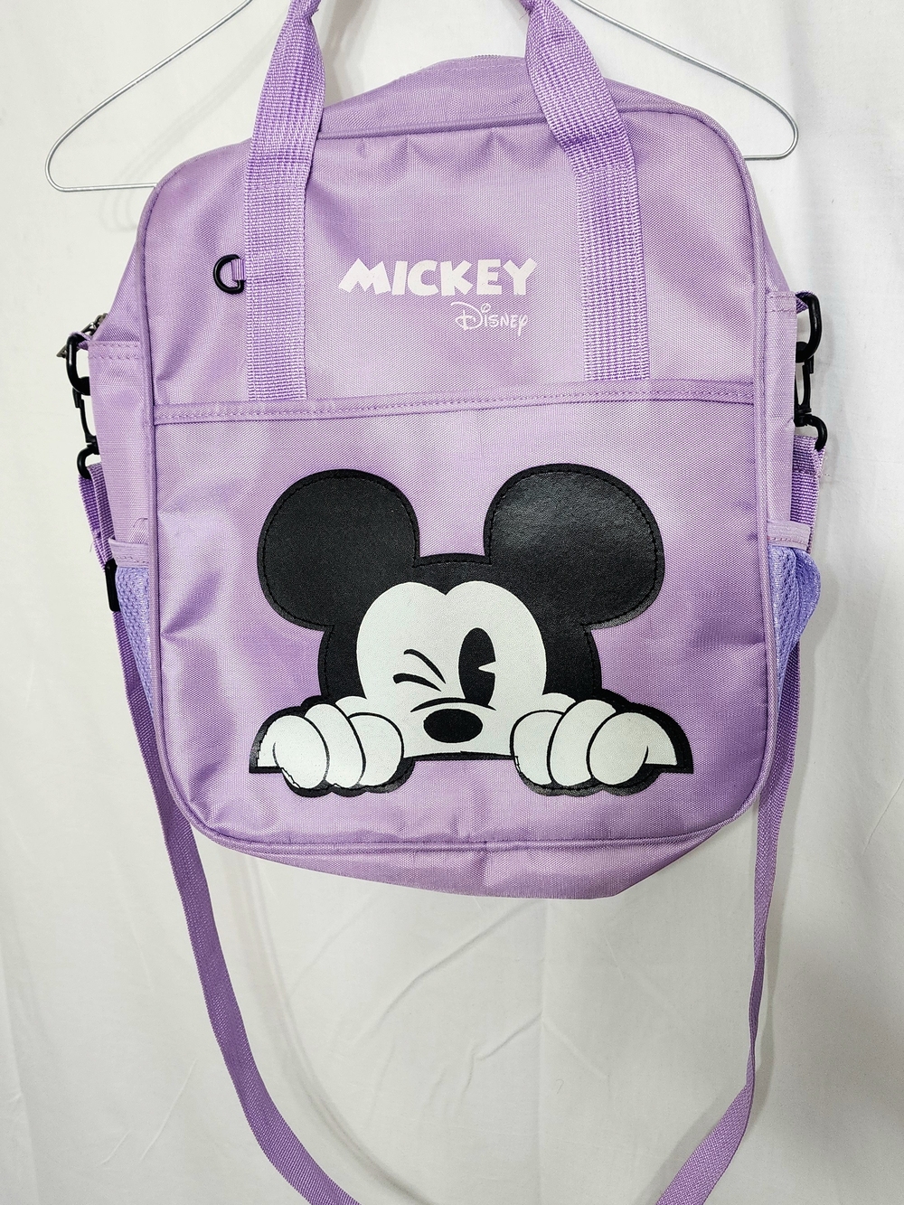 Disney Mickey Kids Lilac Shoulder Bag Student Tote 16x13